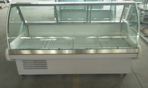 Tủ trưng bày thịt tươi, làm lạnh, giá rẻ, kính cong, tủ trưng bày thịt cho cửa hàng thịt - Product Image 2