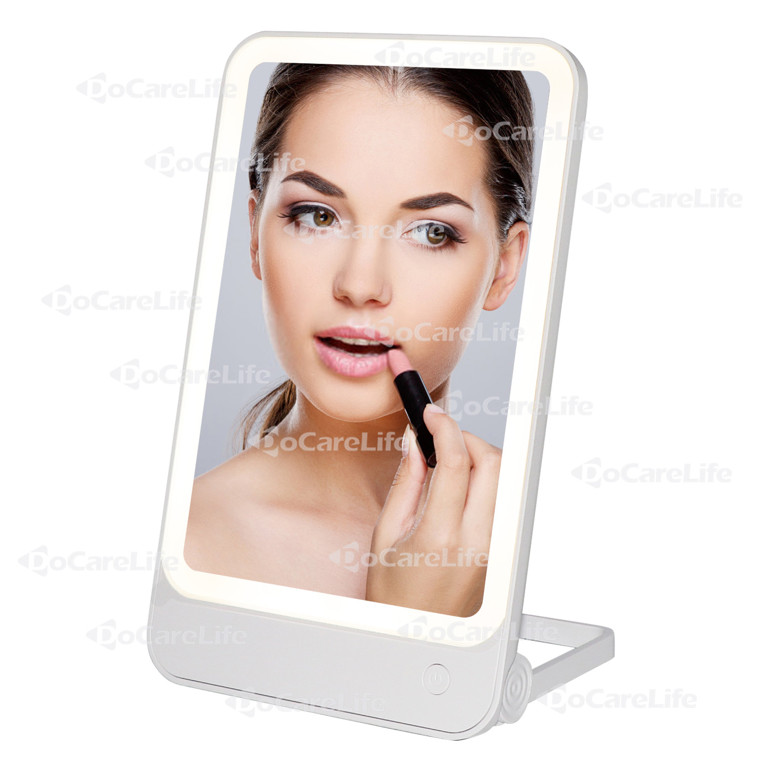 Дорожное перезаряжаемое Регулируемое направление, портативное настенное светодиодное зеркало для макияжа, светодиодное зеркало для макияжа