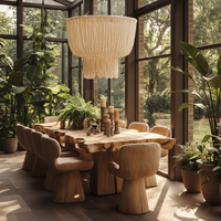 Voilages de plafond pour mariage, abat-jour en coton, tissu de drapage, rideaux transparents en macramé pour cérémonie, drapés pour événements et décorations de mariage