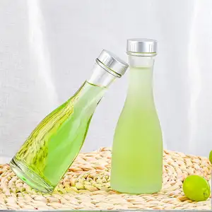 Wholesale Frosted Glass Beverage Bottles with cap china supplier 500ml in stock free samples For Alcoholic