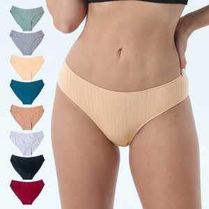 Culottes de bikini pour femmes en coton d'été, fines, sans couture, non étranglantes, taille basse, antibactériennes, fabrication chinoise - Product Image 1