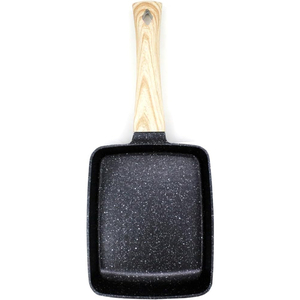 Non-Stick Coated Frying <b>Pan</b> With Wooden Handle Aluminum Cookware Induction Non-stick Die Cast Frypan - Product Image 2