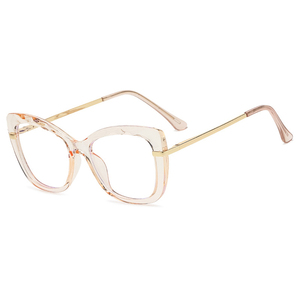 2022 New clear cat eye <span class=keywords><strong>l</strong></span> occhiali anti-blu chiaro telefono cellulare blocco computer occhiali da sole a luce blu per le donne - Product Image 2