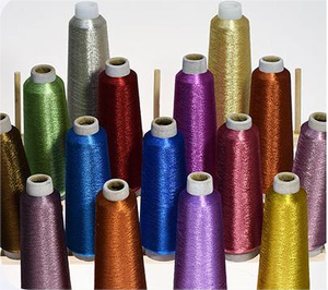 Gold and Silver for Lurex Thread Metallic Polyester <strong>Sparkle</strong> <strong>Yarn</strong> for Embroidery Knitting Bracelet Decor Clothes Weaving - Product Image 2