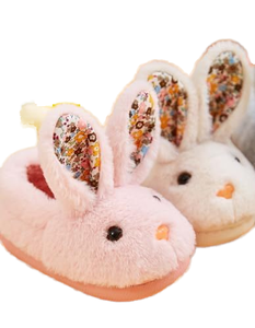Vente en gros de pantoufles en peluche de lapin à grandes oreilles personnalisées, chaussures d'<span class=keywords><strong>anime</strong></span> cartoon, pantoufles cool pour la maison, chat mignon en peluche pour femmes - Product Image 5