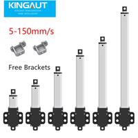 6V 12V 24V 10-150mm course Micro Mini actionneur linéaire moteur à engrenages à courant continu IP54 150N capacité de charge pour appareil ménager et ventilateur