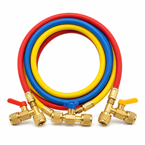 Juego <span class=keywords><strong>de</strong></span> Mangueras <span class=keywords><strong>de</strong></span> Refrigerante para Aire Acondicionado <span class=keywords><strong>Automotriz</strong></span> CT-336, Cuerpo <span class=keywords><strong>de</strong></span> Válvula <span class=keywords><strong>de</strong></span> Latón, Línea <span class=keywords><strong>de</strong></span> <span class=keywords><strong>Carga</strong></span> <span class=keywords><strong>R134a</strong></span> Codificada por Colores (3 Colores), para Servicio <span class=keywords><strong>de</strong></span> Aire Acondicionado en Automóviles - Product Image 2