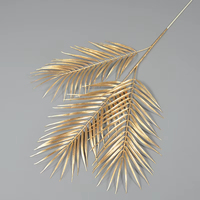 Plantes artificielles, fleurs dorées, herbe en plastique, faux arbustes, feuilles d'abricot, décoration de jardin, mariage, événement, faux bricolage