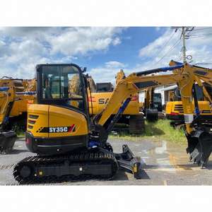 Mini-excavatrice de 4 tonnes SY35C, engin de terrassement sur chenilles, mini-excavatrice chinoise - Product Image 2