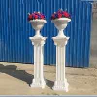 Colonne romaine carrée blanche en PVC, prix d'usine SPR, pour séparation de voies, table de présentation, décoration pour mariages, fêtes, événements, hôtels, fournitures