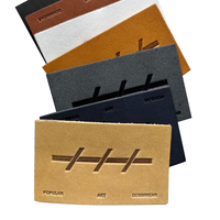 Logo personnalisé pour étiquettes en cuir de haute qualité, gaufrées, écologiques, couleur personnalisée, coupe droite, pour vêtements, jeans, sacs