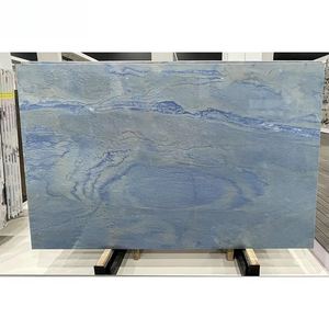 Quartzite bleu de luxe 2026 avec motifs de plage, design intérieur élégant pour villas de luxe, produit en pierre naturelle - Product Image 1