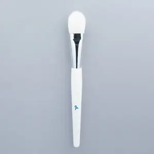 Professional Paddle Foundation Brush Synthetic Hair makeup brushes custom logo Buildable Coverage White Foundation Brush