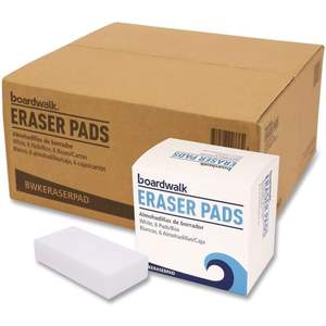 Boardwalk 96157-M-BWK Almohadillas de goma de borrar blancas de 2.5 pulgadas. X 4.5 Pulgadas X 1 pulgada. 6 Paquetes/Caja Categoría Esponjas y Estropajos - Product Image 6