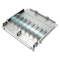 1U 19 pouces 192CORE LC-SJS/MPO FTTH fibre optique ODF panneau de brassage avant arrière conception mobile montage en rack 1U 19 pouces 192CORE fibre optique