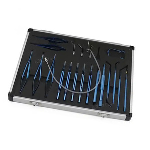 LHVCSS <span class=keywords><strong>Titanium</strong></span> Alloy Lentes intraoculares Catarata Operação Olho Cirúrgico Set Cirurgia Oftálmica Instrumento