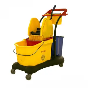 81L Deluxe Mop Squeeze Wringer With Double Bucket