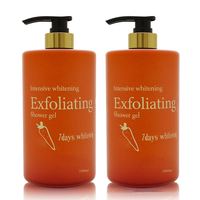 Gel Douche Exfoliant Éclaircissant Intensif Carotte Rouge & Jaune Effet Bonne Mine Doré – Lotion Corporelle Éclaircissante – Meilleure Vente