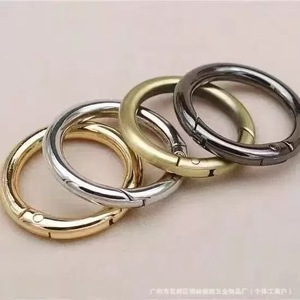 Anillo de resorte abierto de aleación de zinc redondo de 23 mm para llavero, ideal para regalos de empresa - Product Image 2