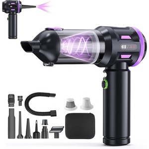 Outil d'urgence, aspirateur de voiture, 16000Pa, forte aspiration, 6000mAh, aspirateur <span class=keywords><strong>sans</strong></span> fil avec lampe LED et souffleur d'air pour l'extérieur et la maison - Product Image 1