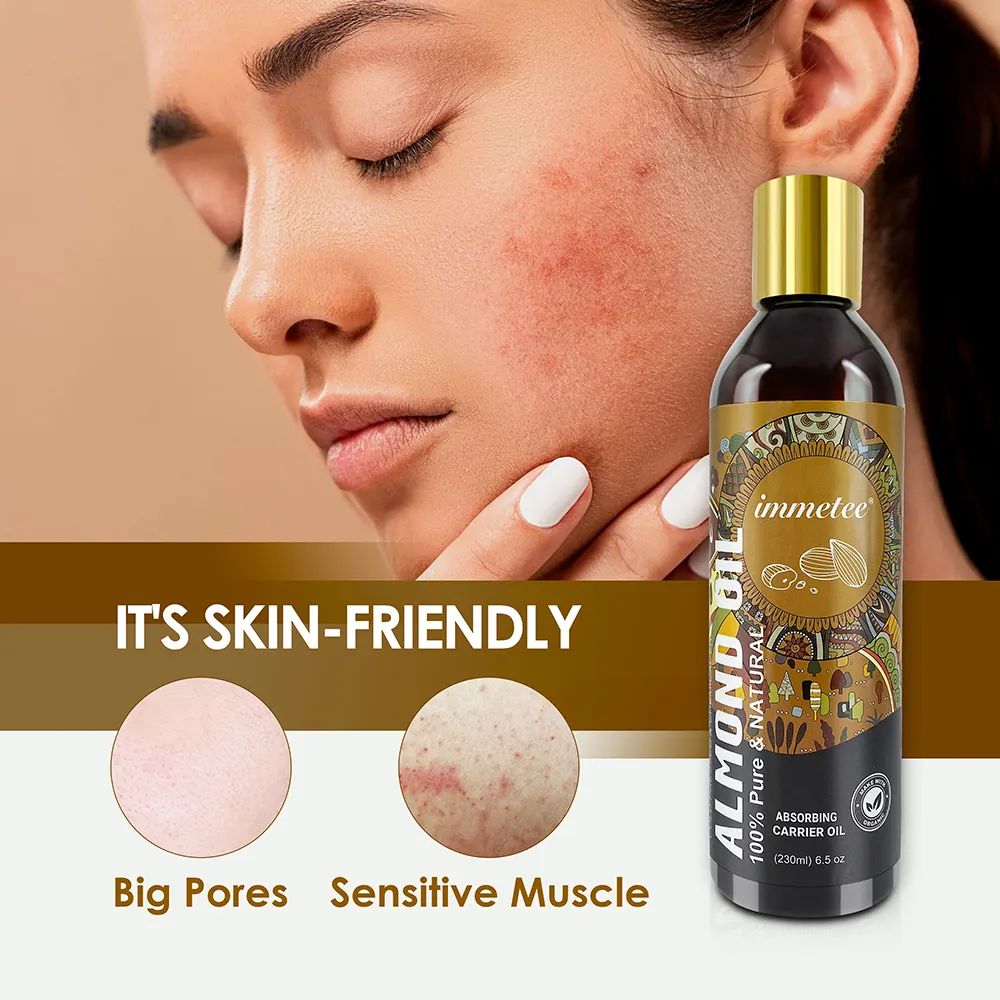 Create Your Own Brand Sweet Almond Oil For Skin Care 100% Natural Indian 230ML Almond Oil