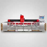 Centro de Mecanizado CNC de 3 Ejes HLCNC-3319 con 20 Herramientas ATC y Motor de 9.5kW para Pulido de Bordes y Recortes de Encimeras de Mármol y Granito