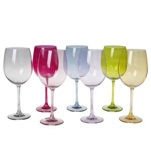 أكواب شرب ملونة أكواب مصقولة مقاومة للكسر كأس نبيذ أحمر كأس محمول زجاج أكواب نبيذ ملونة - Product Image 3