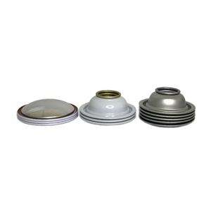Emballage de canettes d'aérosol sans déversement personnalisées à usage industriel de produits chimiques, cône de pulvérisation d'air en fer blanc, couvercles sous pression en dôme, fermetures de bouteilles - Product Image 3