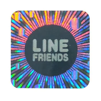 Autocollants et étiquettes holographiques personnalisés imprimés en 3D, adhésifs, en PET, avec fonctions de sécurité, logo personnalisé, pour cadeaux et artisanat