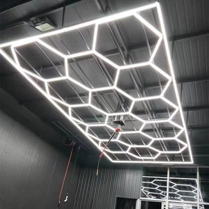 Lavage de voiture personnalisé tension et puissance lite détaillant hexagonal led plafonnier décoratif - Product Image 4