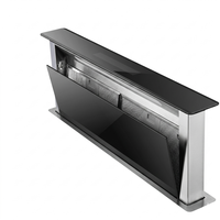 Hotte aspirante électrique ultra-silencieuse en acier inoxydable de 90 cm, pour usage domestique et hôtelier, classe énergétique 150W, aspiration inférieure