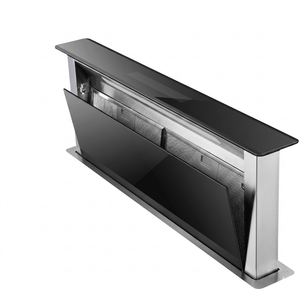 <span class=keywords><strong>Hotte</strong></span> <span class=keywords><strong>aspirante</strong></span> électrique ultra-silencieuse en acier inoxydable de 90 cm, pour usage domestique et hôtelier, classe énergétique 150W, aspiration inférieure - Product Image 3