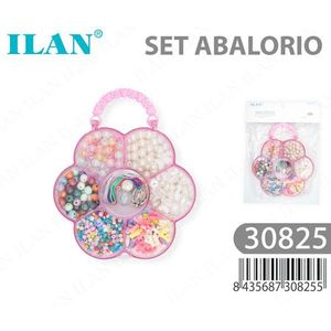 Set di Perline ILAN 30825, Scatola Portaoggetti a Forma di Fiore per Creazione di Gioielli e Artigianato - Product Image 1