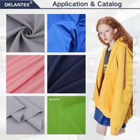 Tissu en suède scuba à mémoire de forme organique 100% polyester Delantex pour vêtements de nuit et filles en plein air