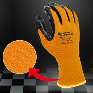 Gants de travail enduits de latex pour la protection des mains en caoutchouc de sécurité industrielle vente en gros - Product Image 5