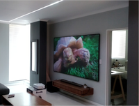 TELON 120 pouces 4K cadre fixe courte portée UST ALR écran lumière ambiante rejetant Laser projecteur écran cinéma Home cinéma