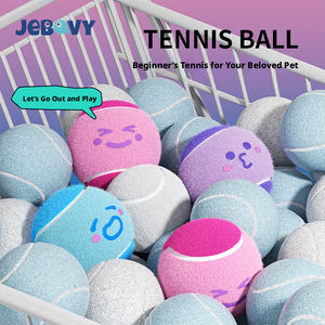 Jouets à mâcher pour chiens sportifs, personnalisables avec logo, écologiques, réalistes, en gros, balles de tennis en caoutchouc, jouet interactif pour <span class=keywords><strong>chien</strong></span> - Product Image 3