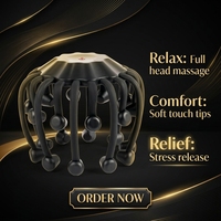 Masseur de tête électrique sans fil Rechargeable portable masseur de tête à usage domestique pour détendre le corps entier favorisant le sang