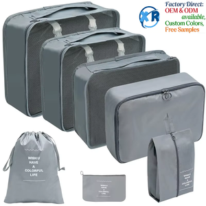 Juego de 7 Organizadores de Equipaje de Viaje de Alta Calidad, Cubos de Embalaje para Accesorios de Viaje - Product Image 4