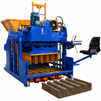 Machine à fabriquer des briques semi-automatique mobile RPT6-30 pour béton, machine à fabriquer des blocs creux de pavage