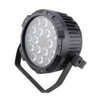 18x18W RGBWAUV 6in1 extérieur Par effet LED plat Par lumière scène étanche Par boîtes éclairage de scène