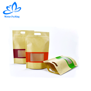 <span class=keywords><strong>M</strong></span>-stern Verpackung Lieferant Kaffee bean taschen stand up pouch kraft papier tasche mit sichtfenster - Product Image 6