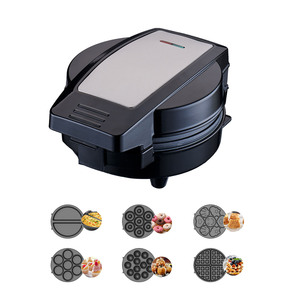 เตาไฟฟ้า 6 in 1 พร้อมถาดเปลี่ยนได้ เคลือบสารกันติด กำลังไฟ 600 วัตต์ สำหรับทำโดนัท วาฟเฟิล คุกกี้ เนื้อบอล พิซซ่า - Product Image 3