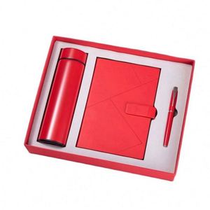 Ensemble cadeau d'affaires 3 en 1 en gros, tasse isotherme, carnet, stylo, impression sérigraphique, cadeaux promotionnels d'entreprise personnalisés - Product Image 1