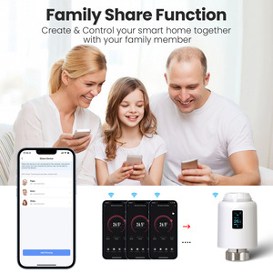 Thermostat intelligent Tuya TRV602 WiFi/ZigBee : Vanne de radiateur contrôlée par application pour une température constante - Product Image 5