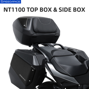 Ensemble de 3 valises (50L+33L+30L) pour moto Honda NT1100, installation rapide, avec top case et sacoches latérales gauche et droite - Product Image 1