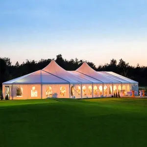 Aluminum high peaks wedding marquee tent PVC cover for outdoor event tent