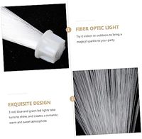 Décorations de table en fibre optique LED modernes blanches alimentées par piles AAA pour mariages, fêtes et banquets