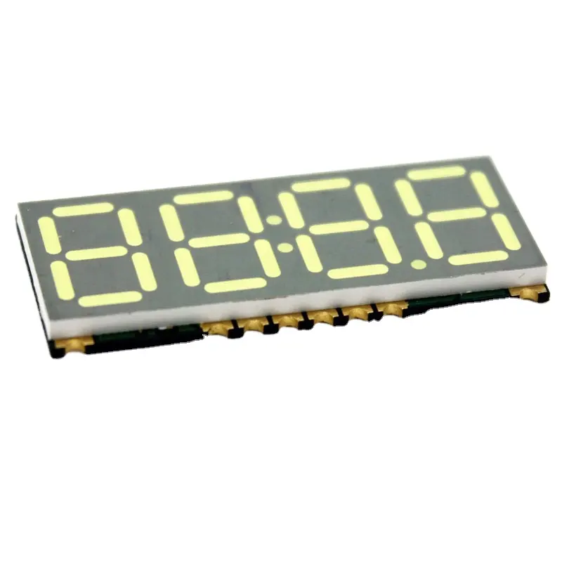 Smd 7 segmento 4 dígitos 0.39 polegadas relógio branco indicador led display