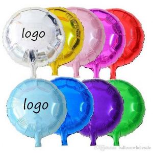 Ballons en aluminium de 18 pouces, forme ronde, pour anniversaire, mariage, Noël, Saint-Valentin, décoration de fête - Product Image 1